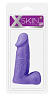 Фиолетовый реалистичный массажёр Dream Toys XSKIN 5 PVC DONG 20615 (13 см)