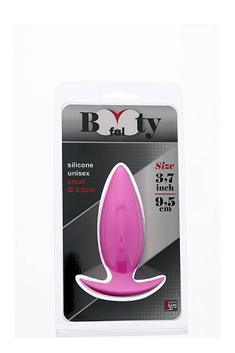 Розовая анальная пробка Dream Toys BOOTYFUL ANAL PLUG SMALL PINK 21015 (9,5 см)