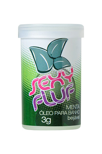 Масло для ванны и массажа с мятным ароматом INTT SEXY FLUF BLB07 (2 капсулы × 3 гр)