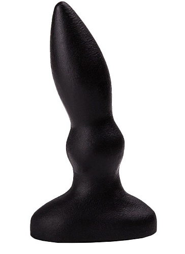 Чёрная анальная пробочка с каплевидным кончиком LOVETOY (А-Полимер) 422800 (10 см)