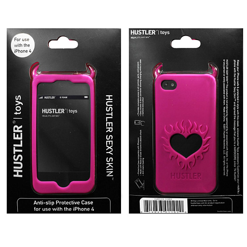 Розовый чехол из силикона для iPhone 4, 4S Hustler H45533-11002