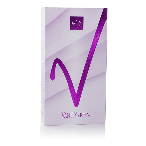 Фиолетовый вибромассажёр со стимулятором-зайчиком Jopen Vanity Vr16 JO-4774-14-3 (21,5 см)