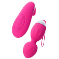 Розовые виброшарики с пультом-стимулятором ToyFa TELLA  564001