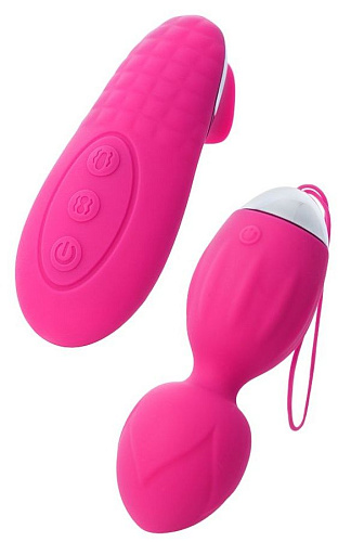 Розовые виброшарики с пультом-стимулятором ToyFa TELLA  564001