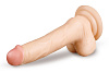 Телесный фаллоимитатор на присоске Brazzers DWS018 (20 см)