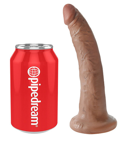 Фаллоимитатор-мулат кофейного цвета с присоской Pipedream 7 Cock PD5502-22 (17,8 см)