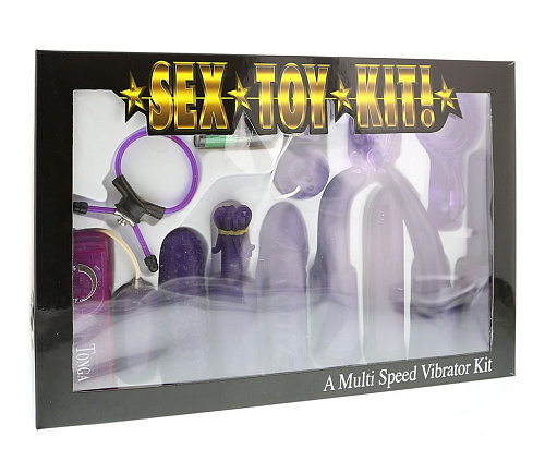 Фиолетовый вибронабор Seven Creations SEX TOY KIT LAVENDER 4404MK-JLV-BX