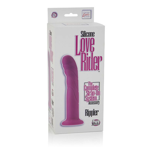 Розовый фаллоимитатор-насадка на присоске California Exotic Novelties Rippler SE-1498-61-3