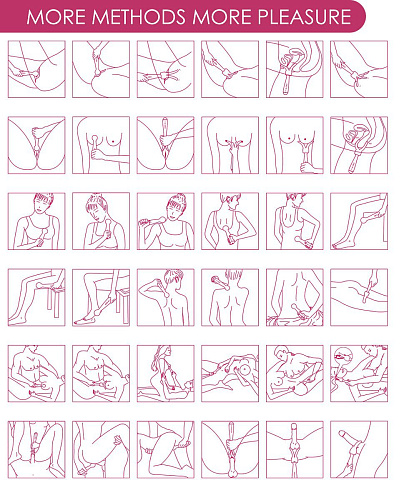 Фиолетовый вибростимулятор с насадкой Svakom Emma SAV-01-V (21 см)