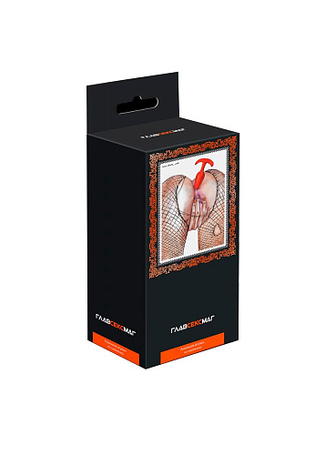 Оранжевая анальная пробка из силикона Главсексмаг GSM101023 (10 см)