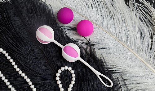 Розовые вагинальные шарики Fun Toys Geisha Balls 2 FT10202