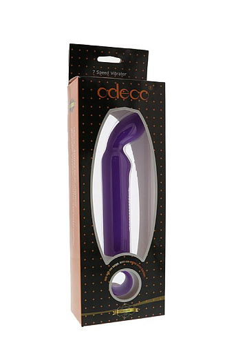 Фиолетовый вибромассажёр для точки G Odeco INEMES PURPLE OD-6011GS PURPLE/WHITE (21 см)