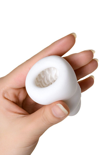 Фигурный мастурбатор белого цвета Men sMax Pucchi SHOWER