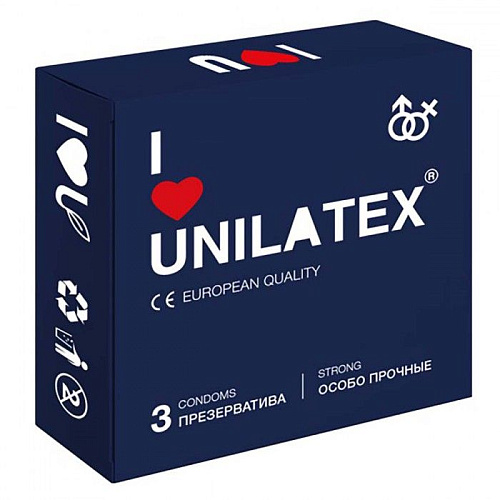 Ультрапрочные презервативы Unilatex Extra Strong №3 (3 шт)