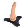 Телесный страпон на чёрных трусиках Howells 10 Mode Vibrations 6.3 Harness Silicone Dildo 92005flesh (15,5 см)