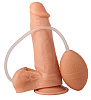 Телесный фаллоимитатор-реалистик с грушей для имитации эякуляции LOVETOY (А-Полимер) 181600 (16,5 см)