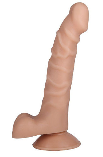 Реалистичный фаллоимитатор телесного цвета на присоске Сумерки богов №17 101-17 BX DD (18 см)