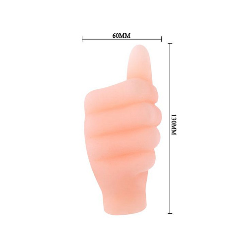 Мастурбатор-кулачок телесного цвета  без вибрации Baile BM-009001N