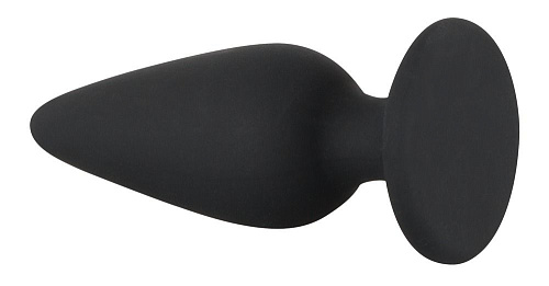 Чёрная анальная втулка Orion Heavy Plug Small 05329910000 (7,8 см)