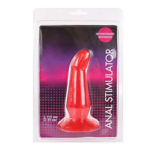 Красная анальная втулка Bior toys EE-10015-3 (13 см)