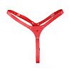 Красные кожаные трусики со штырьком БДСМ арсенал 52020ars