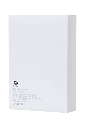 Чёрная анальная втулка с пультом D-PENG Leopard D-PENG DP-18005 (12,2 см)