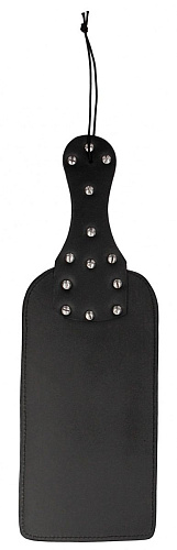 Чёрная шлёпалка Shots Media BV Studded Paddle PAI023BLK (38 см)