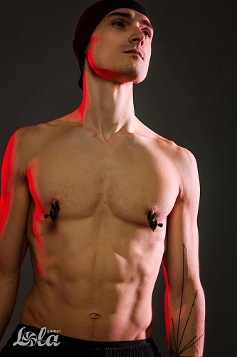 Чёрные зажимы на соски Lola toys Craze 1132-01lola