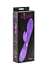 Фиолетовый вибратор с клиторальным отростком Indeep Leyla 7701-02indeep (20,5 см)