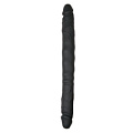 Чёрный двусторонний фаллоимитатор EDC Wholesale Double End Dildo ET081BLK (30 см)