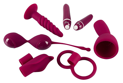 Малиновый вибронабор для пар из 7 предметов Orion 05966630000
