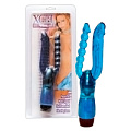 Вибратор голубого цвета Seven Creations Xcel-Vibratorl 2K329CBLU-BCD (25 см)