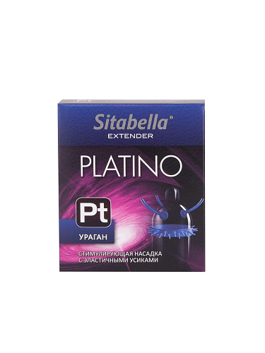Стимулирующая насадка с усиками и шипиками Sitabella Platino «Ураган» 1421