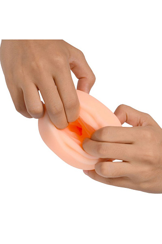 Мастурбатор-ротик телесного цвета с реалистичной внутренней текстурой Xise XS-MA60061