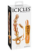 Стеклянный оранжевый вибратор Pipedream ICICLES № 15 PD2915-00 (17,1 см)