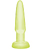 Светящаяся в темноте зелёная анальная пробка Pipedream Beginners Butt Plug PD4267-32 (10,9 см)