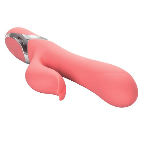 Коралловый перезаряжаемый вибратор-кролик California Exotic Novelties Enchanted Tickler SE-0649-05-3
