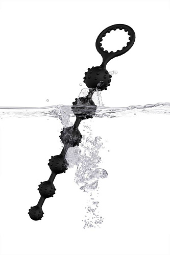 Чёрная анальная цепочка S-HANDE Toto SHD-034 (22,6 см)