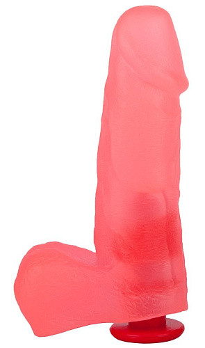 Гелевый фаллос-насадка розового цвета для трусиков Harness LOVETOY (А-Полимер) 191700 (15,5 см)