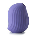 Сиреневый вакуум-волновой стимулятор с вибрацией и базой-ночником Cuddly Bird CB-PR