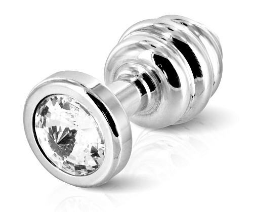 Серебристая ребристая пробка DIOGOL ANNI Ano silver plated T3 8120010045 (9 см)