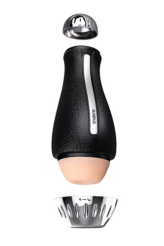 Чёрный мастурбатор-анус в чёрной тубе Nalone Nalone Bling CS-F005