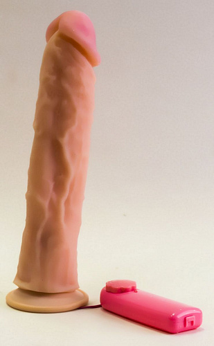 Рельефный вибромассажёр с присоской телесного цвета LOVETOY (А-Полимер) 823420