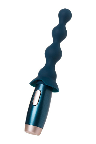 Бирюзовый анальный вибратор с 2 сменными насадками Le Stelle PERKS SERIES EXO LS12214