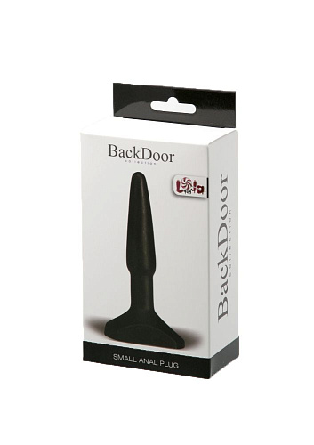 Чёрный анальный стимулятор Lola toys Small Anal Plug 510269lola (12 см)