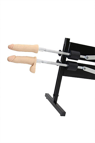 Чёрная секс-машина LoveMachines «Дабл-Слайдер» Power FM0217