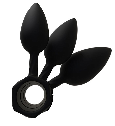 Набор чёрных анальных плагов Bathmate Anal Training Plugs BM-V-AP