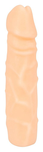 Удлиняющая насадка телесного цвета с вибропулей в головке Orion 0587591 (19 см)