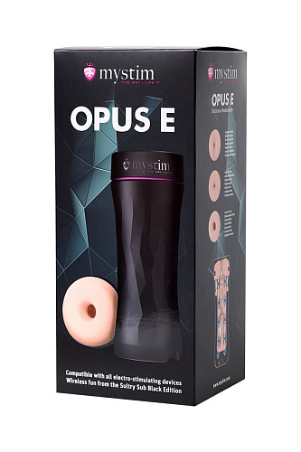 Мастурбатор-анус с возможностью подключения электростимуляции MyStim Opus E Donut 46350