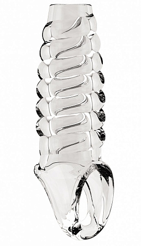 Прозрачная насадка на пенис с открытой головкой Shots Media BV SONO №21 SON021TRA